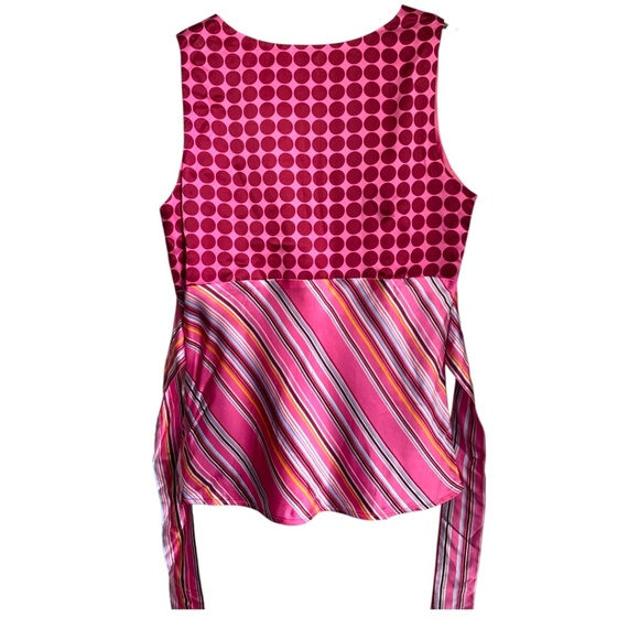 Old Navy Womens Babydoll Top Size Medium Y2K 2005 Shirt 100% Silk Vintage Blouse - Picture 2 of 7